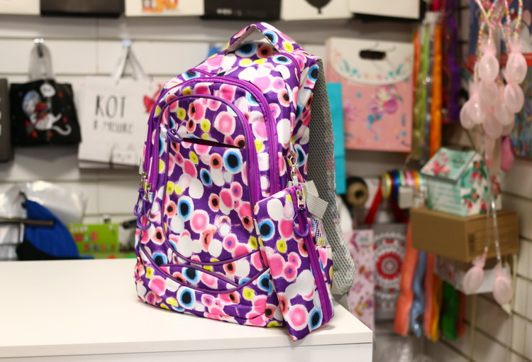 Рюкзак школьный фиолетовый