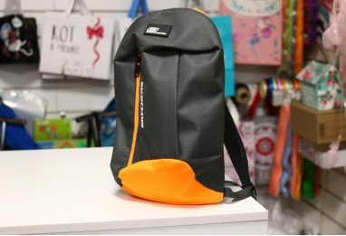Рюкзак Backpack серо оранжевый